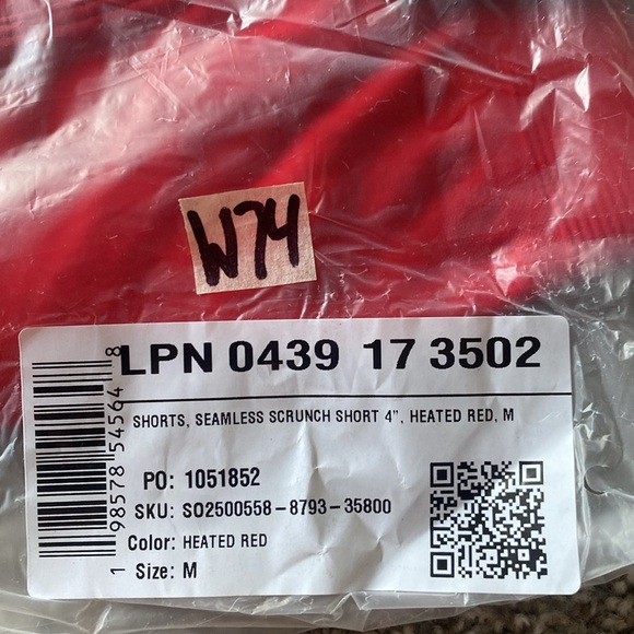 Fabletics Red Athletic Shorts - Picture 4 of 4